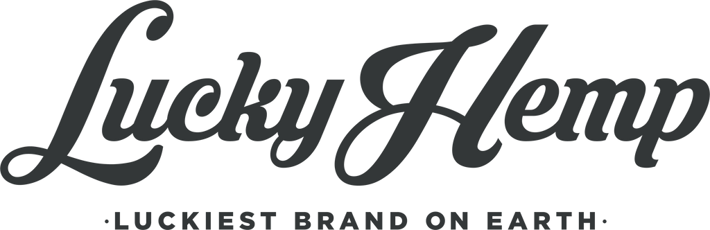 Lucky Hemp Logo; LUCKIEST BRAND ON EARTH