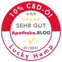 Cytrynowy olejek aromatyczny + 10% zestaw degustacyjny pełnego spektrum olejków CBD Lucky Hemp Badge
