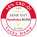 Zestaw degustacyjny 5% + 10% olejów CBD o pełnym spektrum działania Lucky Hemp Badge