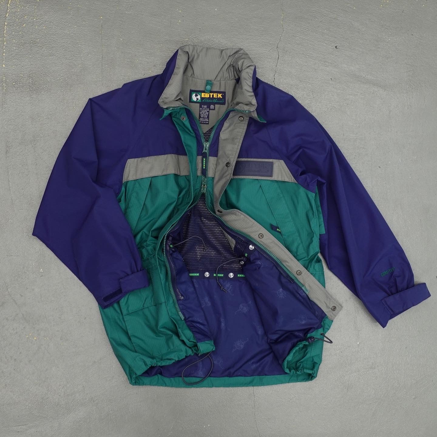 90s goretex ebtek eddie bauer シェルジャケット 沸騰ブラドン - www