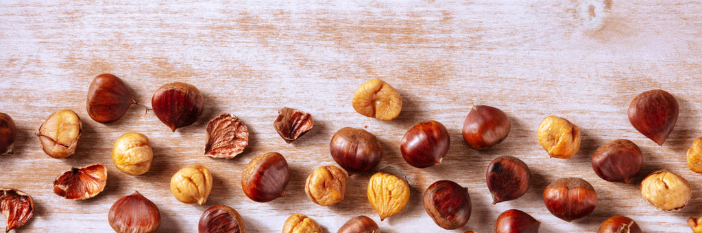 Roasted, Peeled Chestnuts