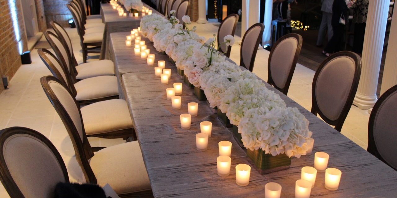 votives for wedding reception