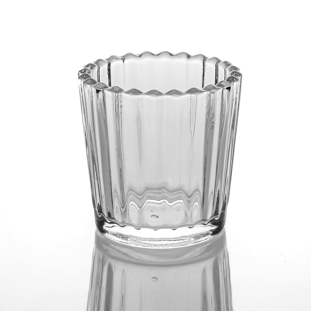 Sterno 40114 Clear Glass Votive Candle - PetiteLites 8 Hour Wax Filled -  48/Case