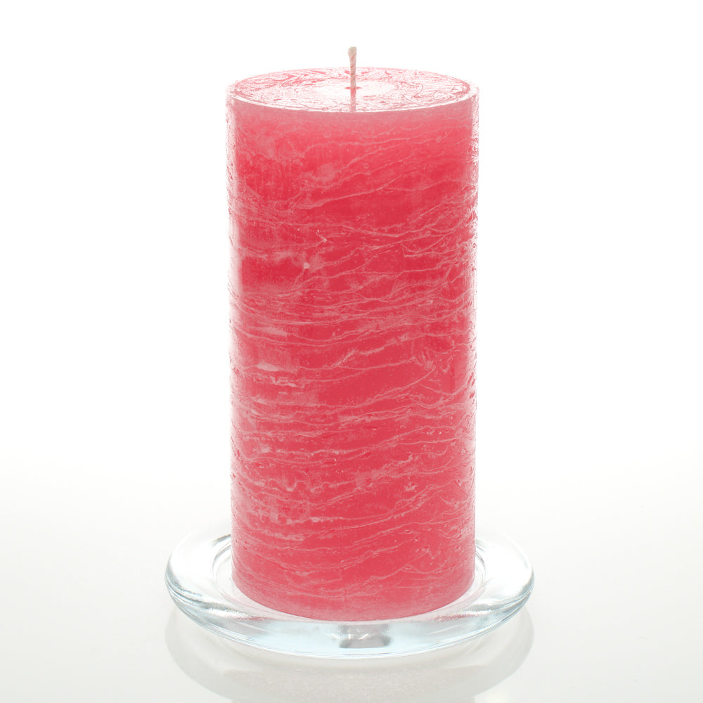 Richland 4 x 9 Pink Pillar Candle - Quick Candles