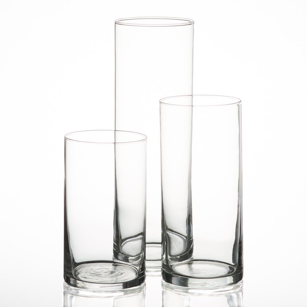 Eastland Cylinder Pillar Candle Holders 6" , 7.5" & 10.5" Set of 36