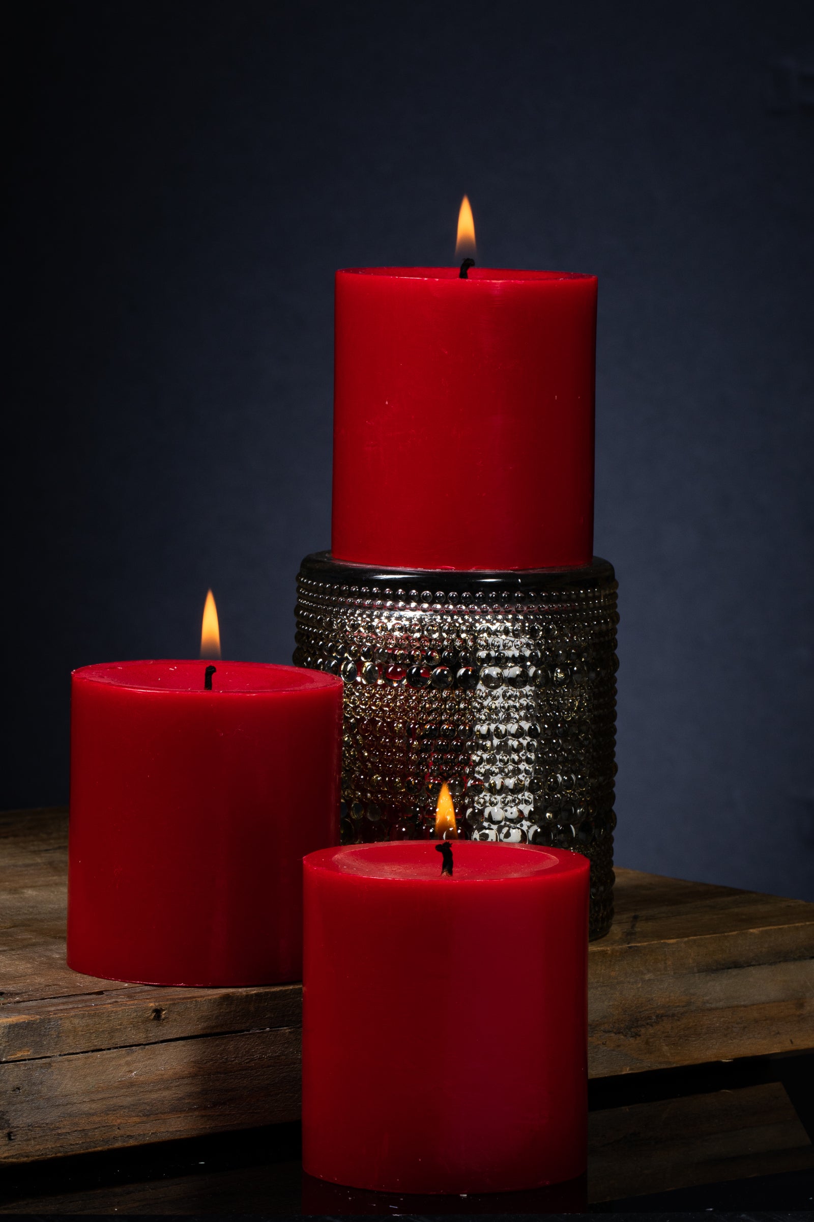 Richland 4 x 9 Pink Pillar Candle - Quick Candles