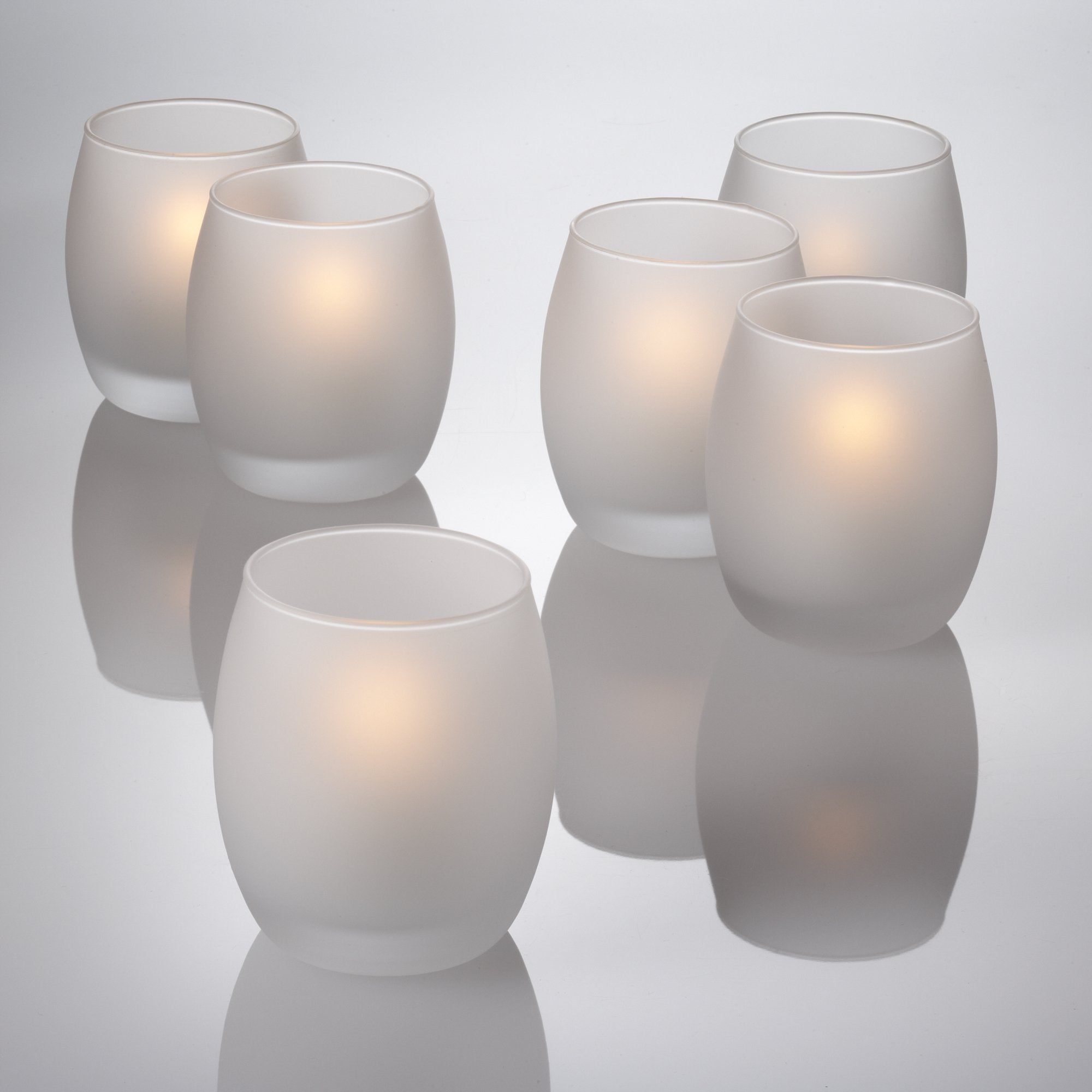 Eastland Grande Hurricane Votive Candle Holder Frosted Set of 144
