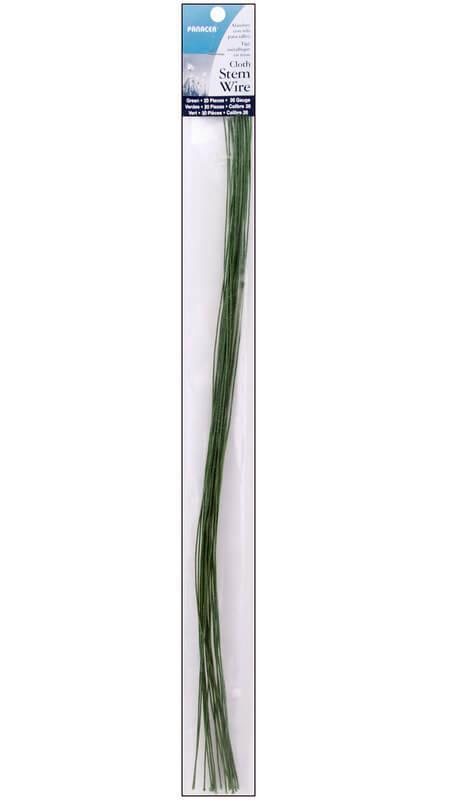 Floral Stem Wire (144 pieces) 18 Gauge, Green - Quick Candles