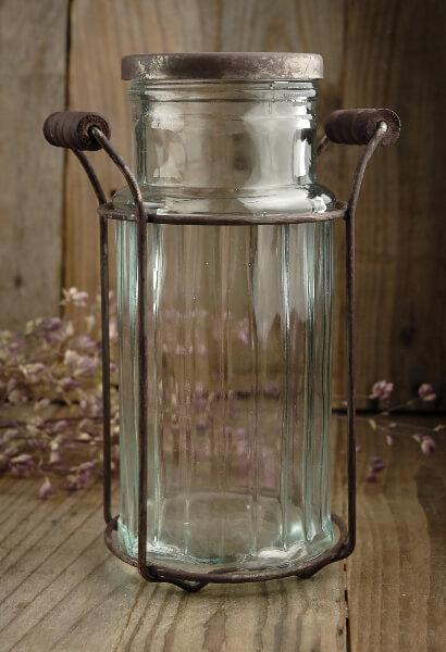 Glass Jar with Wooden Spoon 4, 8.5oz