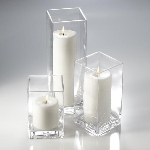 Richland Geometric Pillar Candle Stands Set of 2