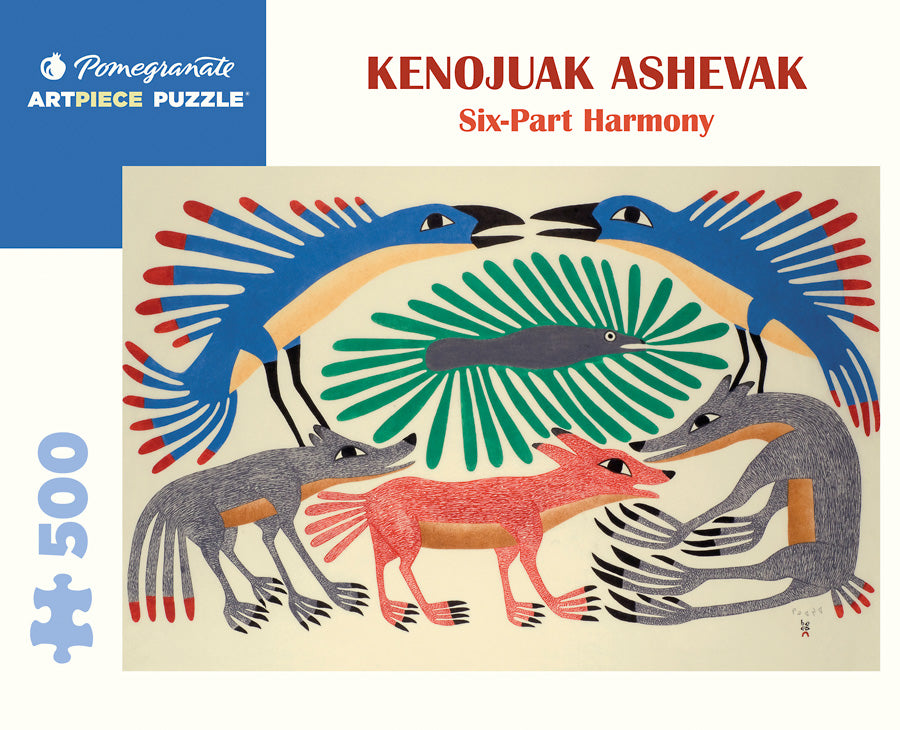 Kenojuak Ashevak "Six Part Harmony" 500 piece jigsaw puzzle