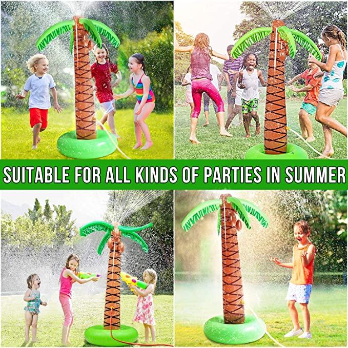 inflatable palm tree sprinkler