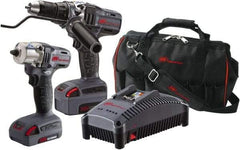 Ingersoll-Rand - 20 Volt Cordless Tool Combination Kit - Includes 1/2" Impact Wrench & 1/2" Drill/Driver, Lithium-Ion Battery Included - Caliber Tooling