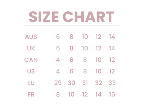 Size Chart – Etoil Active