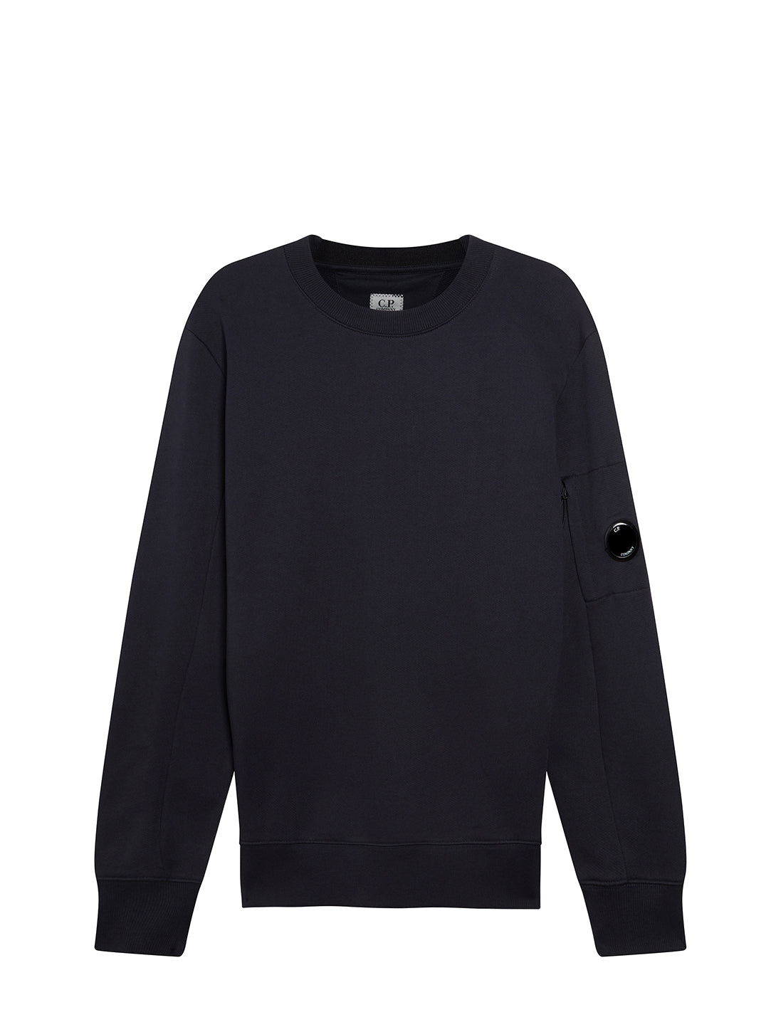 cp company lens sweatshirt black