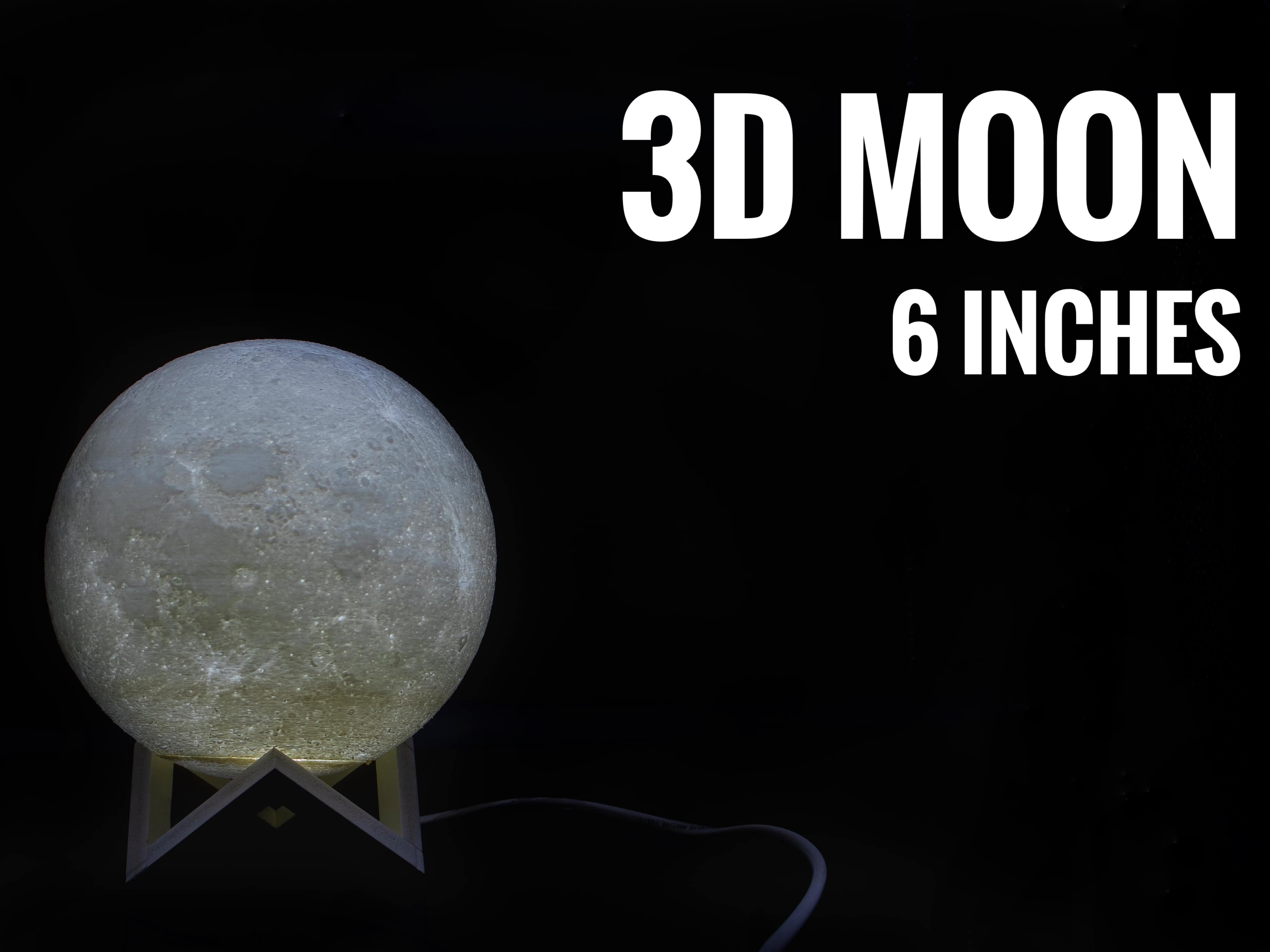 6 inch moon lamp