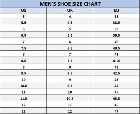 mens shoe size 38