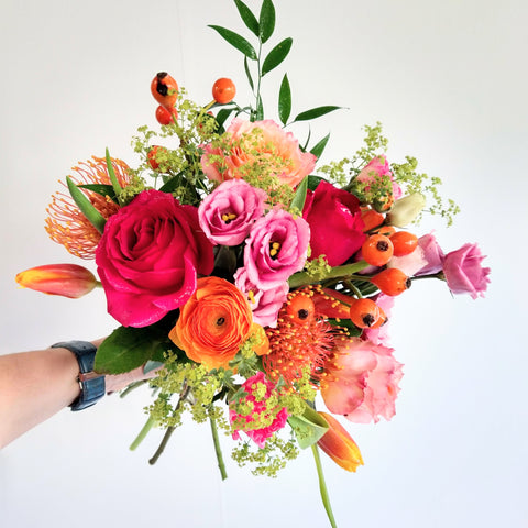 a colourful seasonal bouquet for toronto flower delivery