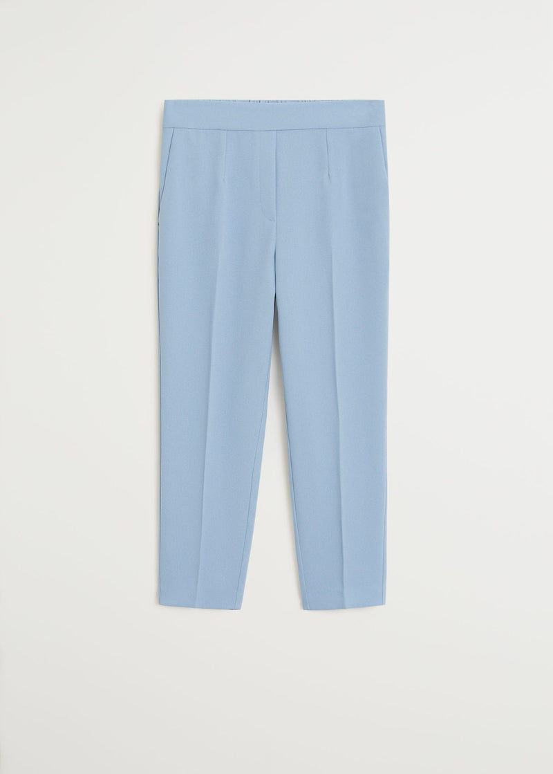 Straight-cut crop trousers