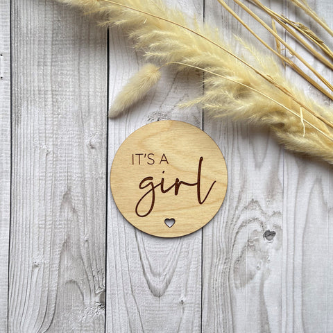 Wooden positive pregnancy test  Baby announcement – Blossom Tree