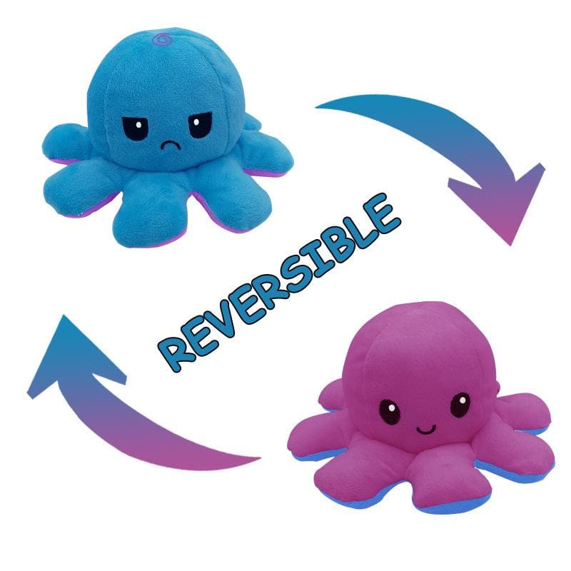 reversible octopus plush