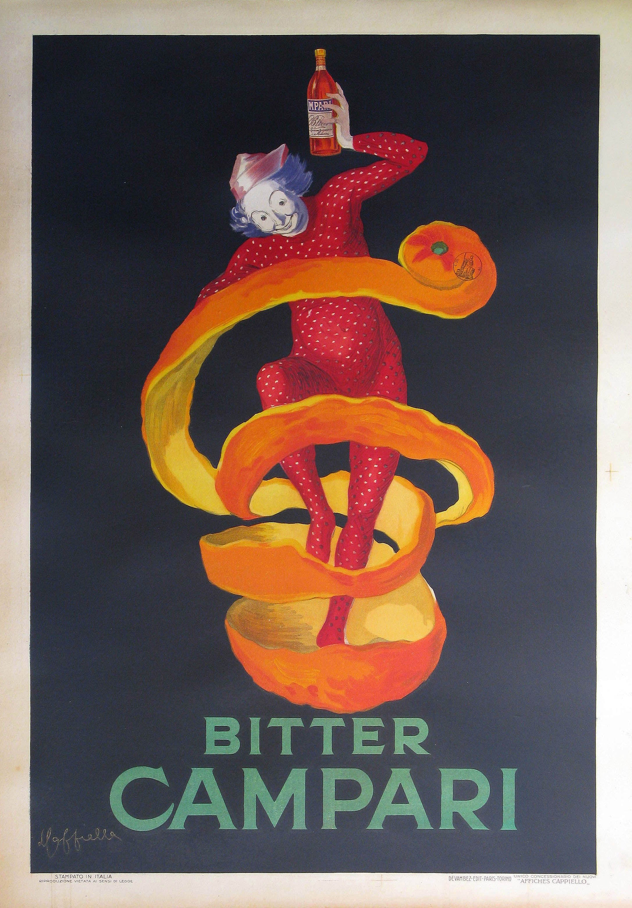 bitter campari poster by leonetto cappiello