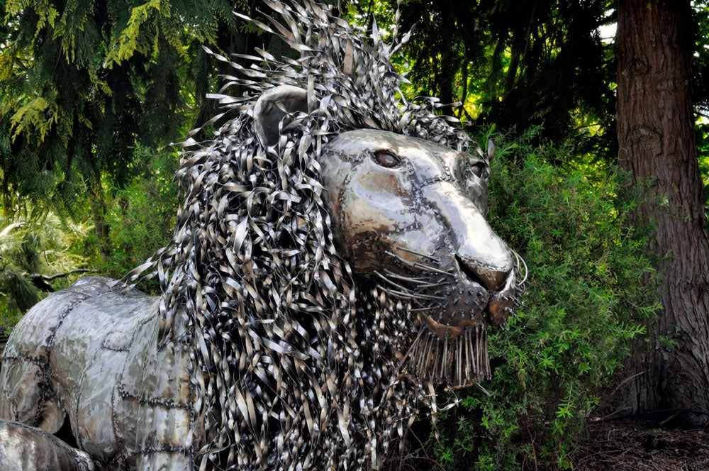 recycled metal sculptures