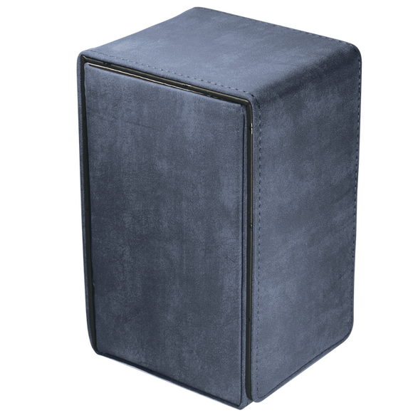 Alcove Tower Flip Deck Box: Suede Collection Sapphire