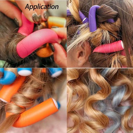 Bendy Hair Roller Application