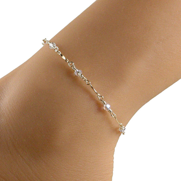 Beautichen Jewelry 18K Gold Plated Colorful Cubic Zirconia CZ Heart Star Ankle  Bracelet Stainless Steel Cuban Chain Anklet - China Fine Jewelry Anklets  and Leg Chain Anklet price | Made-in-China.com