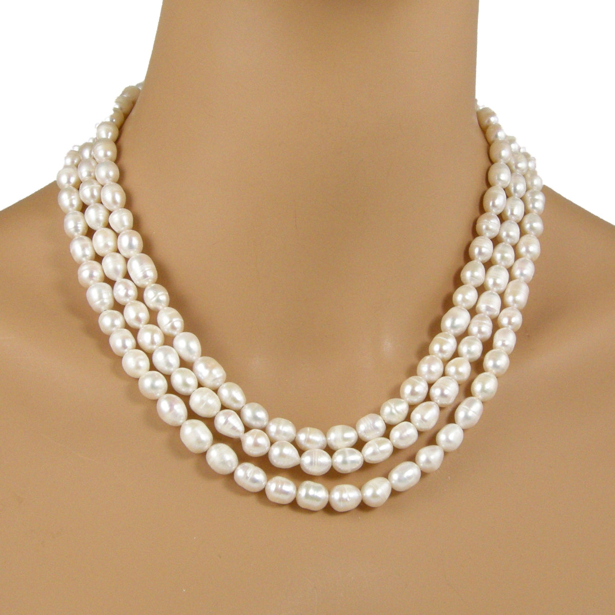 Long Rope Pearl Necklace, Roaring Twenties Pearl Necklace– Jewelry By Tali