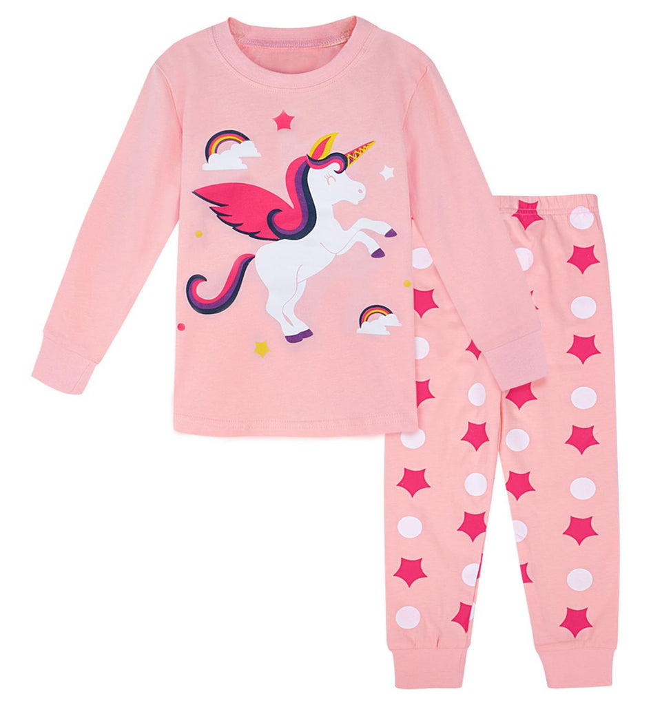 Pyjama Licorne Bebe Rose Saumon Licornes Magiques