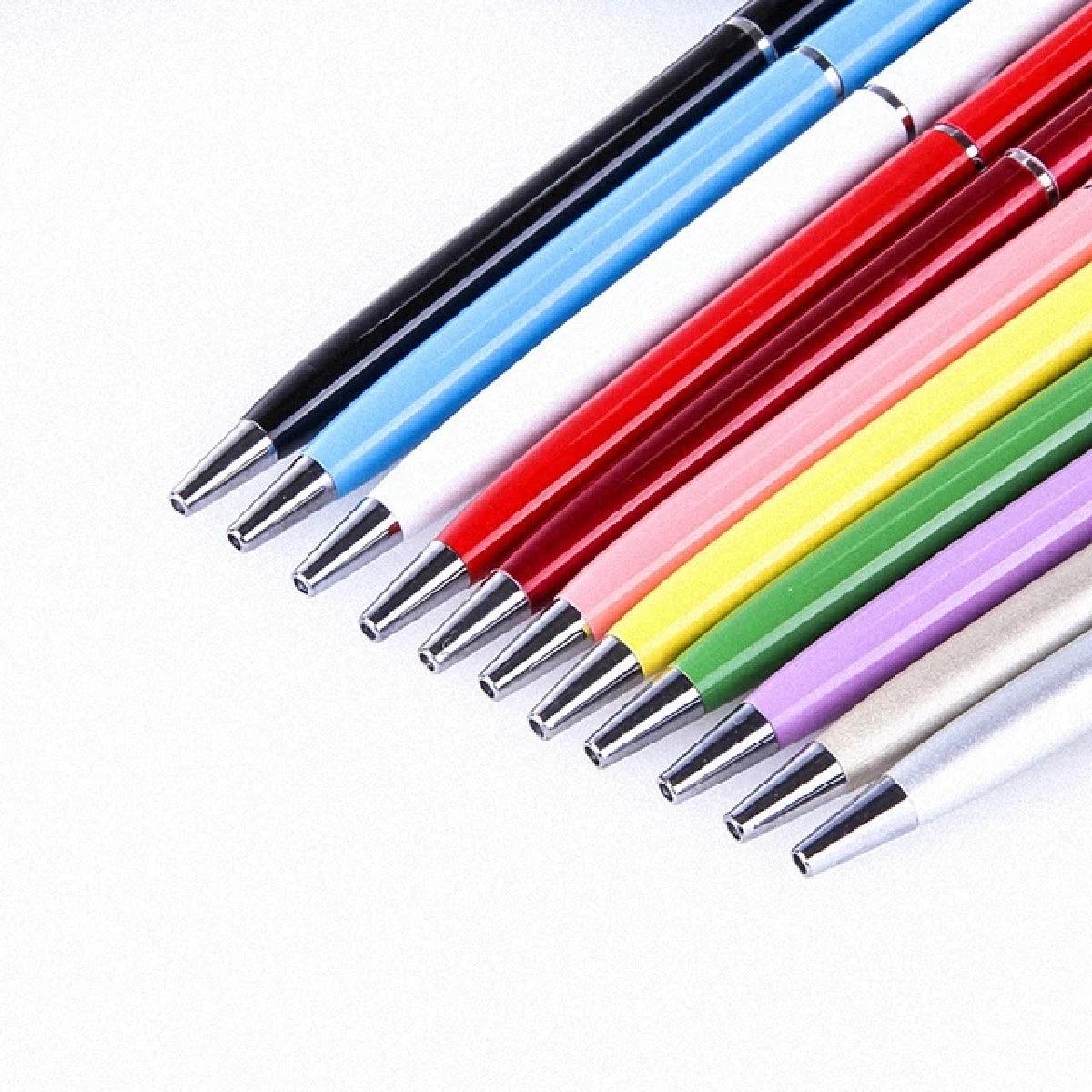 Smart 2 in 1 Ball Point Pen with Stylus - Universal, 10 Pcs