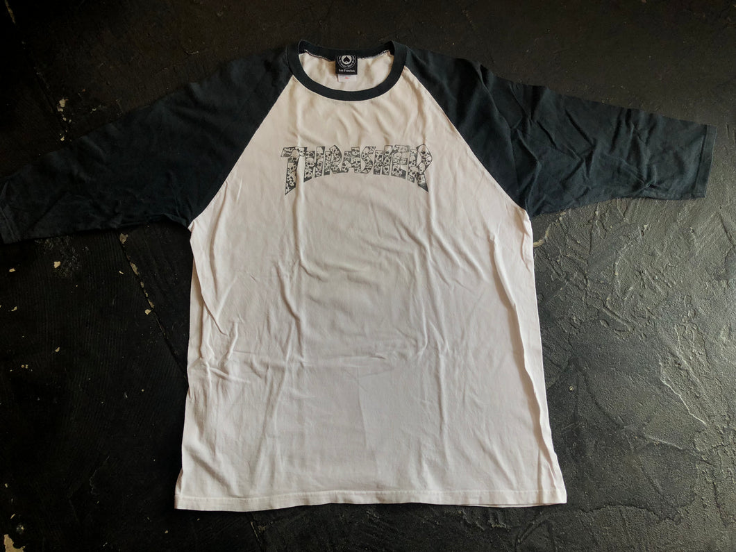 THRASHER RAGLAN SLEEVE T-SHIRT (スラッシャー・ラグランスリーブ・T