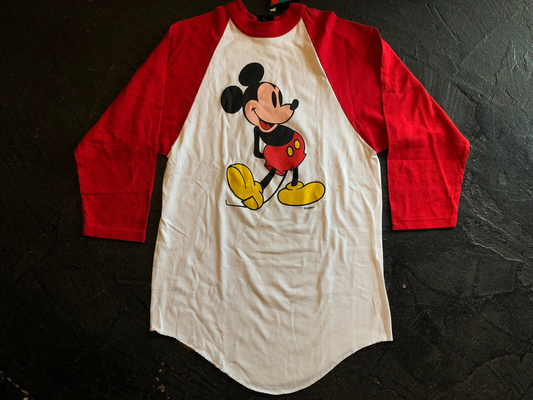 MICKEY UNLIMITED ミッキーマウス ラグラン 長袖Tシャツ - Tシャツ