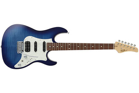 FGN Odyssey elektrische gitaar blauw