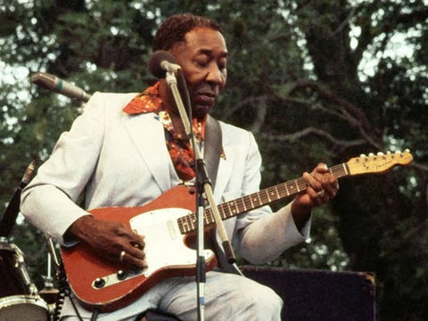 Muddy Waters met zijn rode telecaster