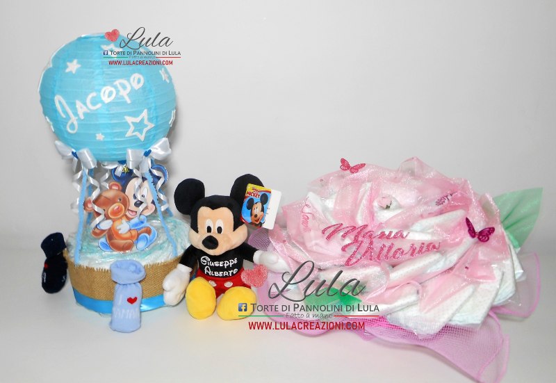 Torte di pannolini le più belle lula creazioni  idea regalo nascita battesimo baby shower gravidanza dolce attesa 2021 utile originale shop online spedizioni italia ancona