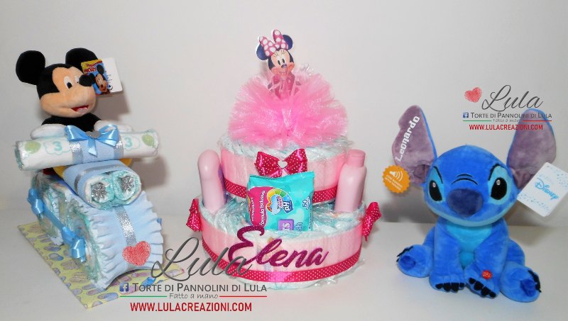 Torte di pannolini le più belle lula creazioni  idea regalo nascita battesimo baby shower gravidanza dolce attesa 2021 utile originale shop online spedizioni italia ancona