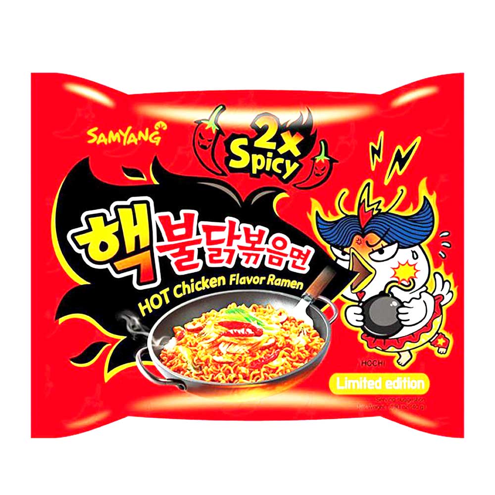 Samyang Ramen 2X Spicy con Aroma di Pollo Piccante, Oishii Planet