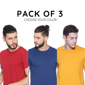 COMBO PACK OF 3 -  HALF SLEEVE (Choose Colors)