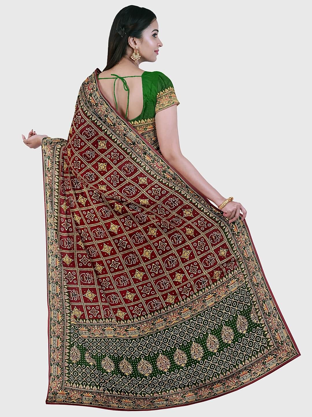 Buy Online Gharchola Saree, Gujarati Bride ,bridal outfit | Rajwadi.com