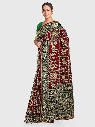 Traditional Gharchola Saree For Bride