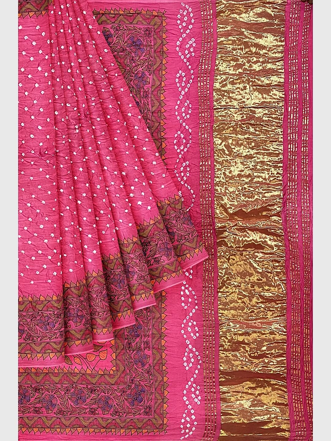 Modal Silk Designer Saree In Pink Colour