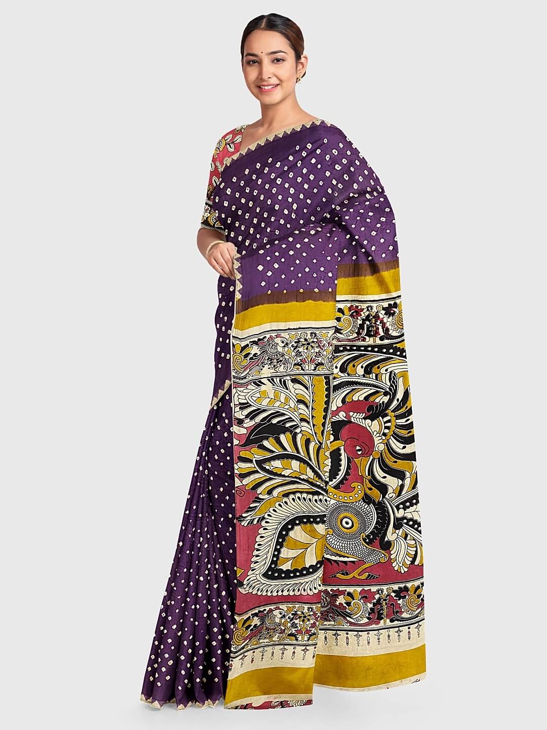 Cotton Bandhej Saree, Saree Length : 6.3 Meters, Pattern : Bhandhej at Rs  499 / Piece in Surat