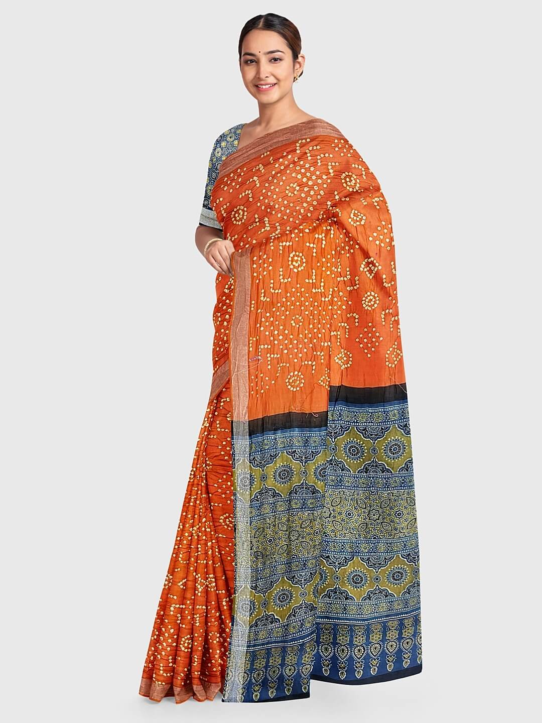 Buy Skyblue Bandhani Wedding Gaji Silk Dupatta, Kutchi Bandhani Design  Wedding Scarf, Tie and Dye Dupatta, Bandhej Gaji Silk Kutchi Dupatta Online  in India - Etsy