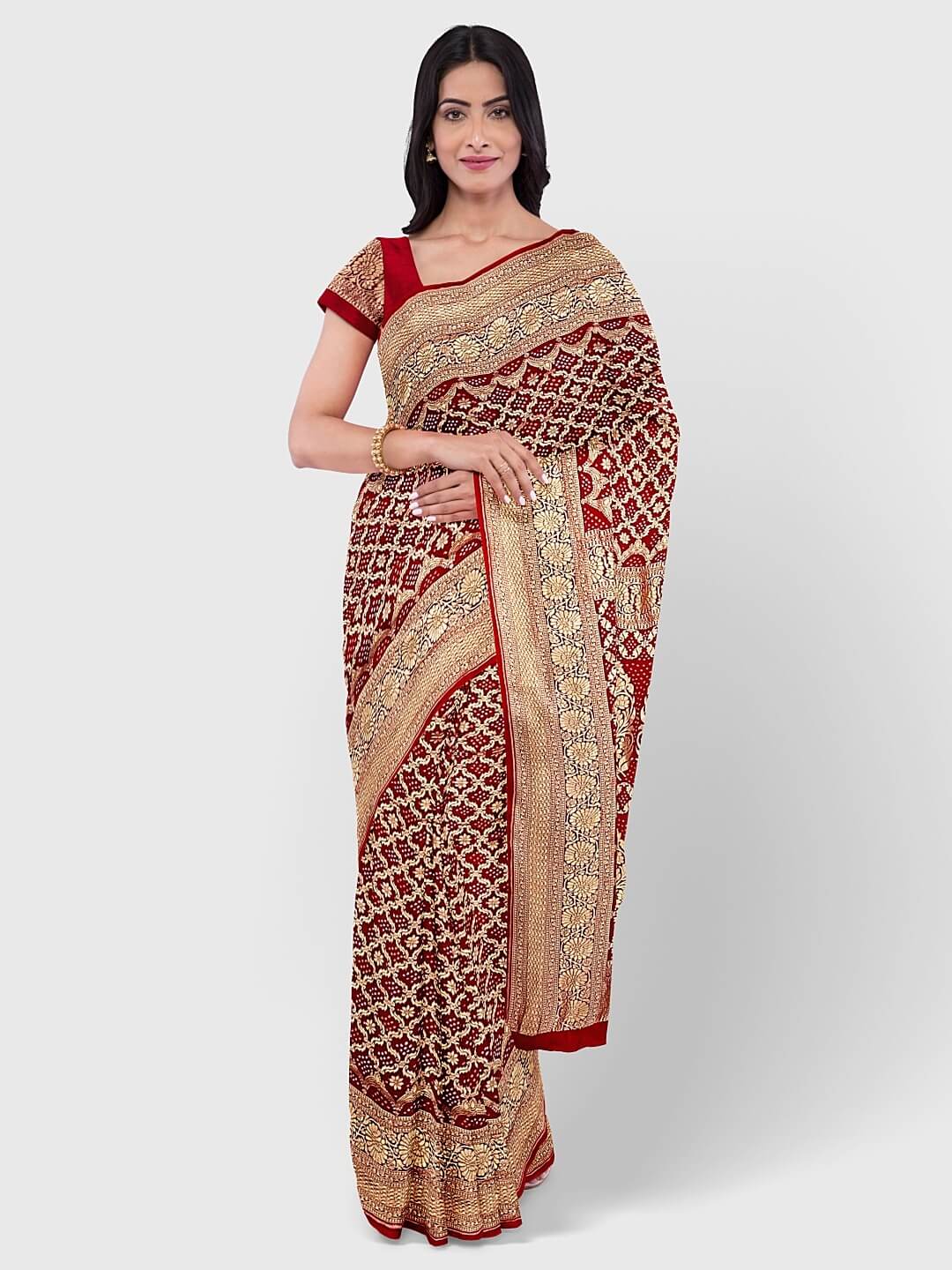 Banarasi Silk Saree | Buy Handwoven Banarasi Silk Saree Online – House Of  Elegance - Style That Inspires