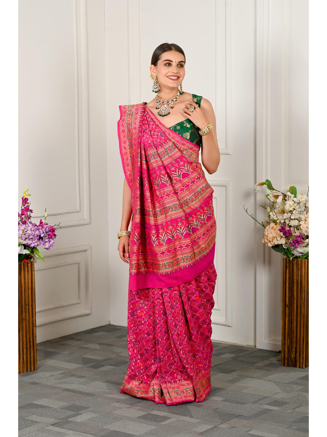 Chiffon Darbari saree Pallu bandhani, Printed, Casual Wear at Rs 199 in  Surat