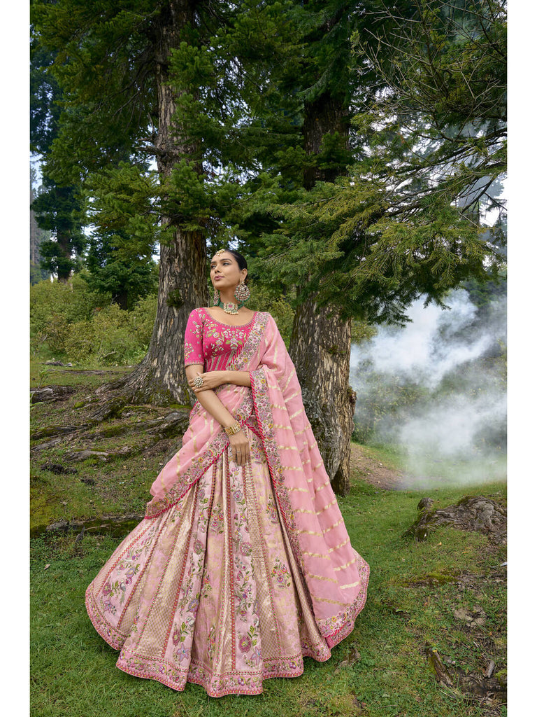 5 Latest Bollywood Inspired Pink Lehenga Designs For Bride Sisters In  Winter Wedding | 5 latest bollywood inspired pink lehenga designs for bride  sisters in winter wedding | HerZindagi