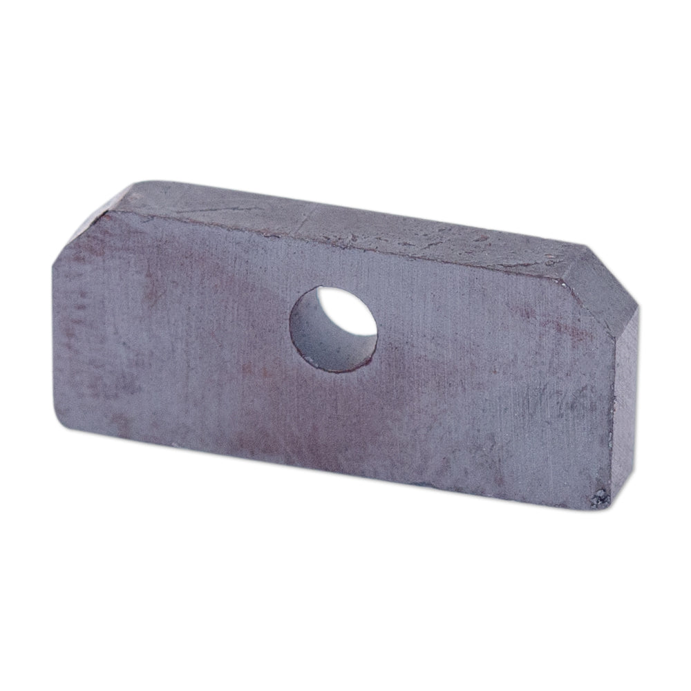 Ferrite Block Magnet - 19mm x 8mm x 3mm w/3mm hole